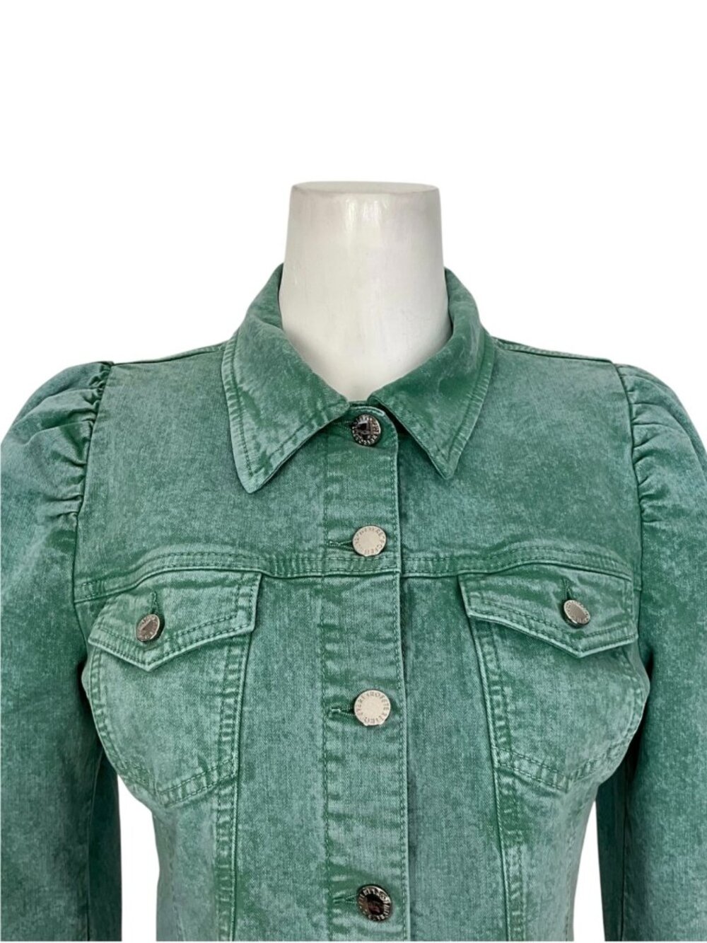 Retrofete Rissa Denim Jacket M Mojito Cropped - Picture 11 of 16